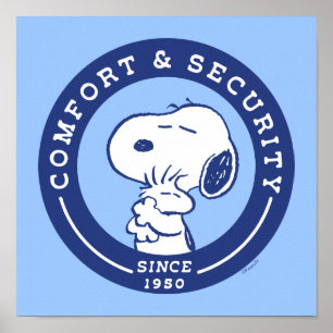 Komfort und Sicherheit   Snoopy & Woodstock Hug Poster