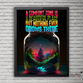 Komfort Zone ist ein schöner Ort | MOTIVIEREND Poster