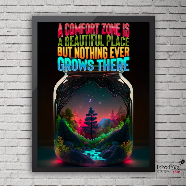 Komfort Zone ist ein schöner Ort | MOTIVIEREND Poster (Von Creator hochgeladen)