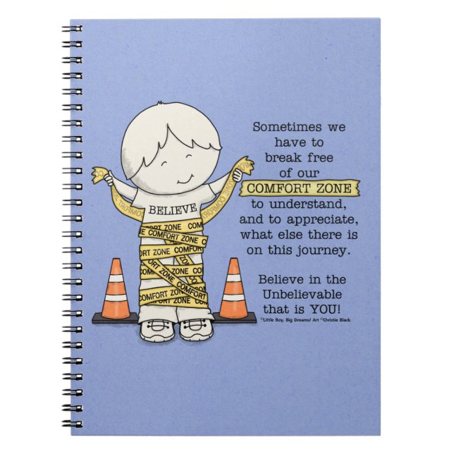 Komfort-Zone Notizblock (Vorderseite)