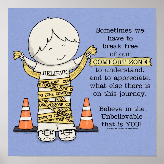 Komfort-Zone Poster (Vorne)