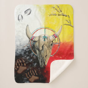 Komfortable amerikanische Shepra Blanket Sherpadecke