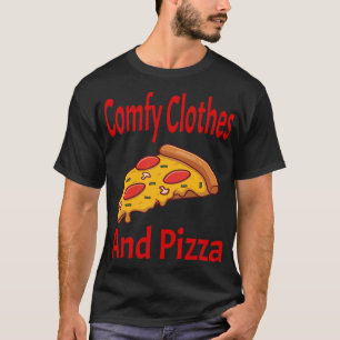 Komfortable Kleidung und Pizza Funny Pizza Lover F T-Shirt