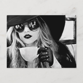 Komfortable Stille Postkarte