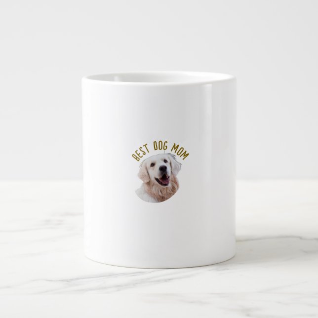 Komfortable und stilvolle Tasse-Best Dog-Mama Jumbo-Tasse (Vorderseite)