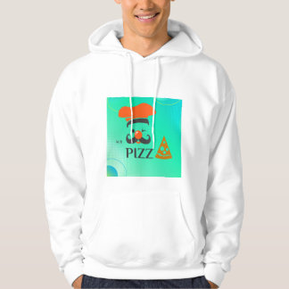 Komfortable weiße Baumwolljacke mit einer unverwec Hoodie