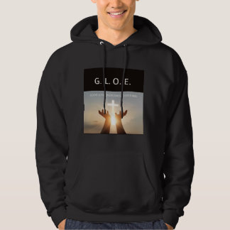 Komfortabler motivierend Schwarz Hoodie