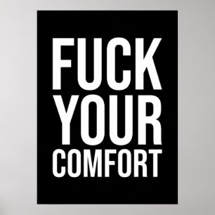 Komfortzone, Fitnessraum, Hustle, Unternehmer, Erf Poster