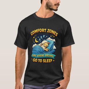 Komfortzonen, in denen Träume schlafen, Schafskuns T-Shirt