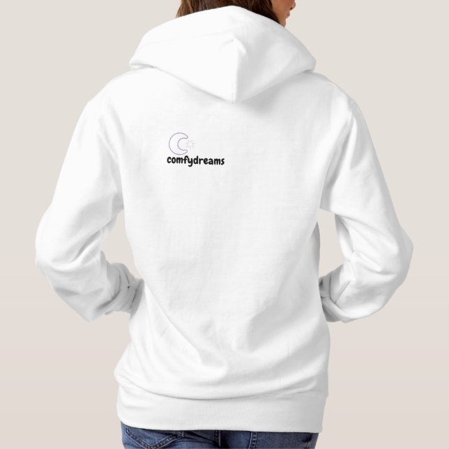 Komfydreams-Halbmond-Design Hoodie (Rückseite)