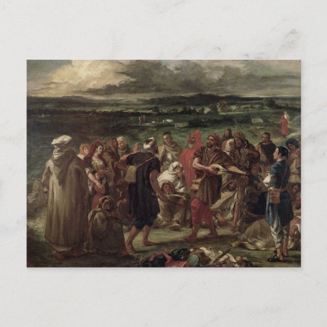 Komiker oder arabische Büffets, 1848 Postkarte (Vorderseite)