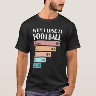 Komisch Warum ich beim Fußball verliere T-Shirt
