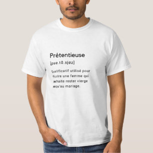 Komische Definition des Wortes "Vortäuschung". T-Shirt