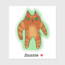 Komische Katzenaufkleber