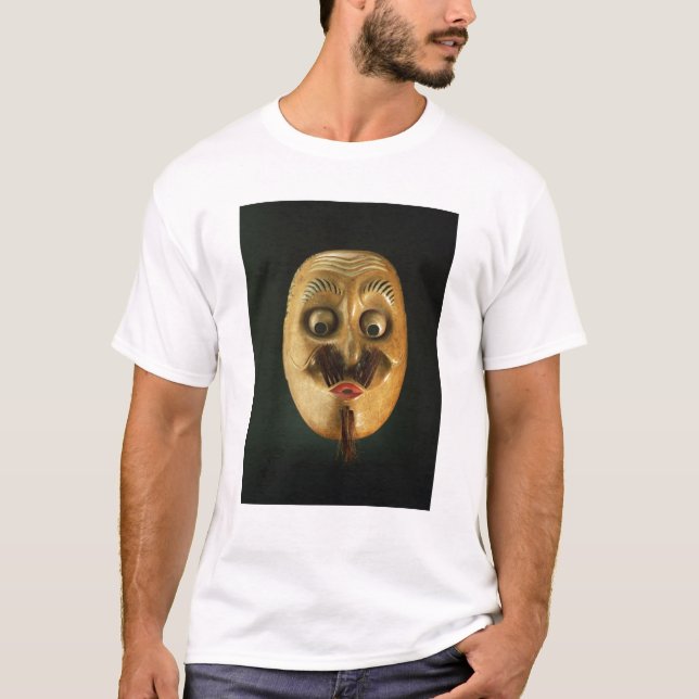 Komische Maske, Noh Theater T-Shirt (Vorderseite)