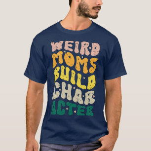 Komische Mütter bauen Charakter Groovy Humorvolle T-Shirt