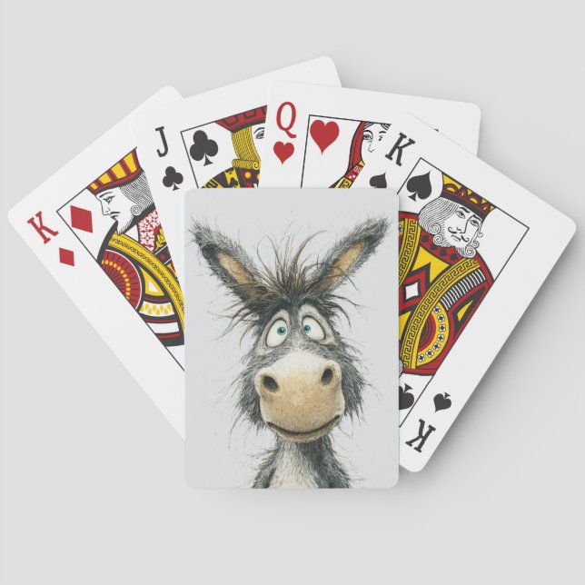 Komischer Esel  Spielkarten (Rückseite)