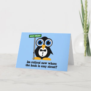 komischer Ruhestand Karte