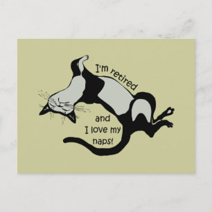 komischer Ruhestand Postkarte