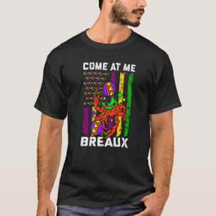 Komm Auf Mich Breaux Crawfish Lustig USA-Flagge Ma T-Shirt