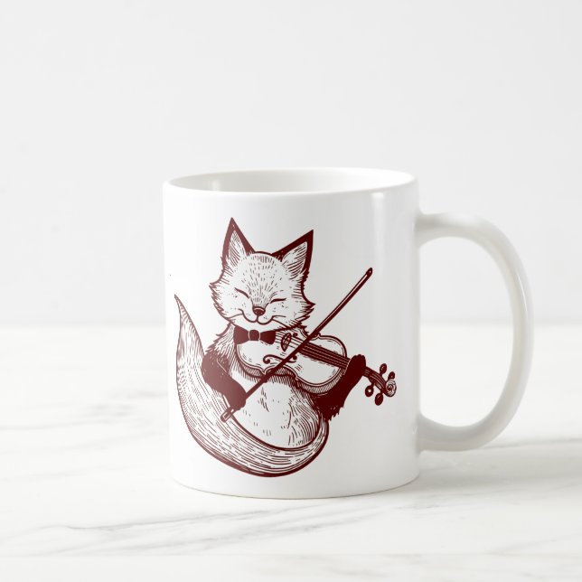 Komm, du Fount ~ Kuh-Fox Kaffeetasse (Rechts)
