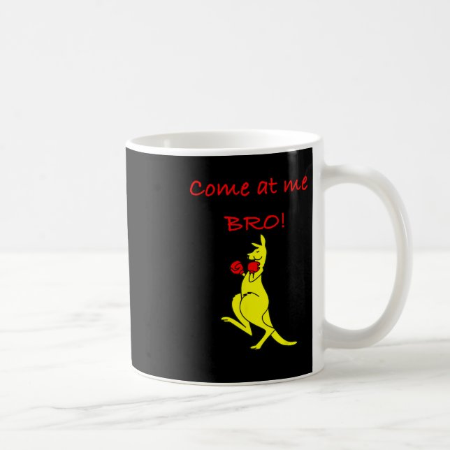 Komm her, Bruder Känguru-Box-Novity-Geschenk  Kaffeetasse (Rechts)