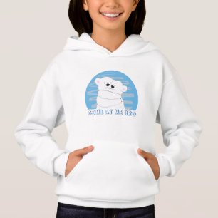 Komm her, Bruder, süße Cartoon-Eisbären umarmen si Hoodie
