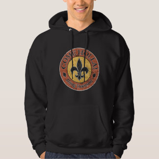 Komm, Holla! Fleur-de-lis-Circle-Logo Hoodie