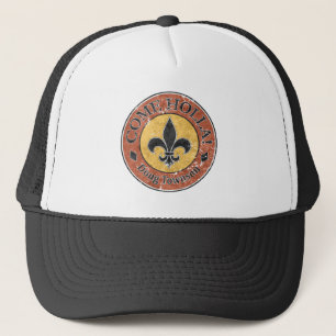 Komm, Holla! Fleur-de-lis-Circle-Logo Truckerkappe