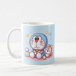 Komm Komm Katze und Doraemon Kaffeetasse