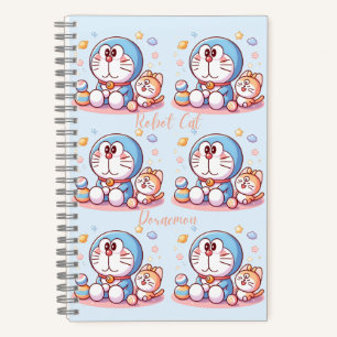 Komm Komm Katze und Doraemon Notizbuch