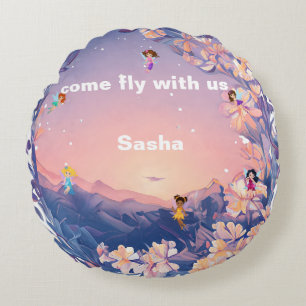 Komm kuscheln mit mir rundes kissen