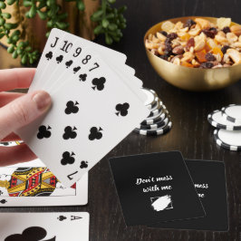„Komm mir nicht in die Quere“ Benutzerdefinierte S Spielkarten