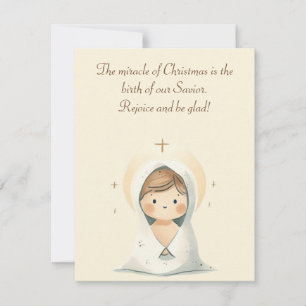Komm mit Be Glad! Christmas Greeting Card Einladung