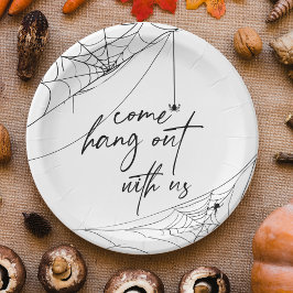 Komm mit uns Halloween-Party Pappteller