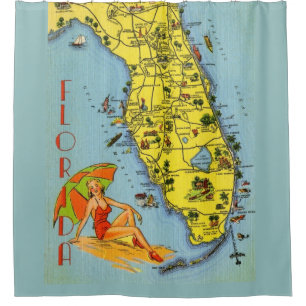 Komm nach Florida! Duschvorhang