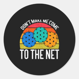 Komm nicht zum Netz Funny Ckleball _1  Runder Aufkleber