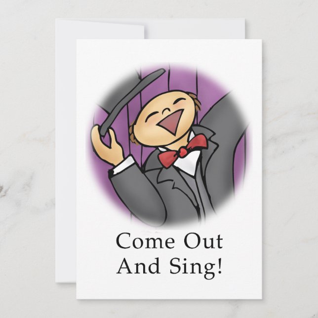 Komm raus und singe! (Vorderseite)