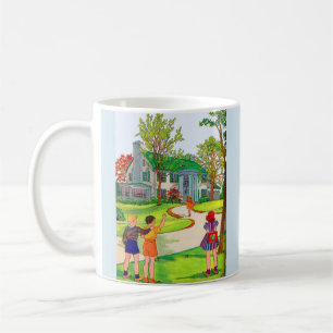 Komm raus und spiel kaffeetasse