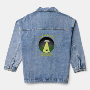 Komm rein, Loser. Wir machen Hintern Stuff Jeansjacke