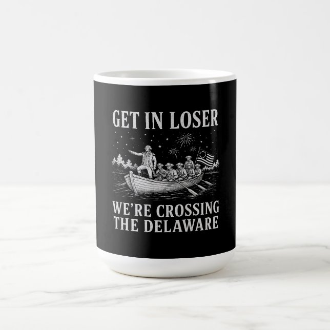 Komm rein, Verlierer | Washington Delaware Meme Kaffeetasse (Mittel)