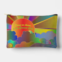 Komm runter Psychedelischer Druck Cut Sew Tasche