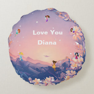 Komm Schnurrbart mit mir Rundes Kissen