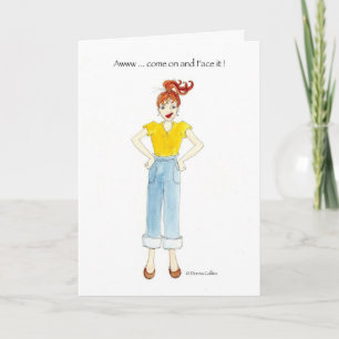 Komm schon Geburtstagskarte Karte