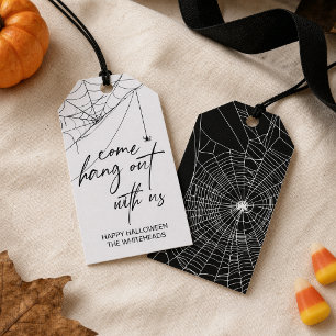 Komm und feiere mit uns Halloween-Party Geschenkanhänger