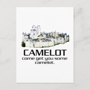 Komm und hol dir ein bisschen Camelot. Postkarte