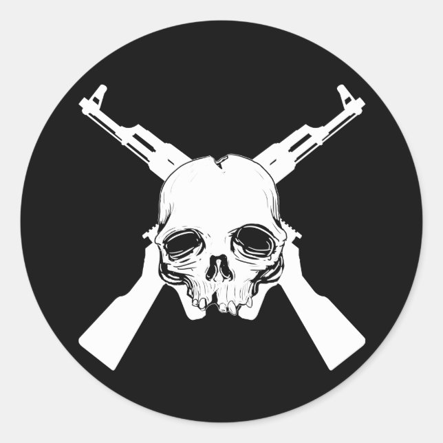 Komm und hol 'Em Runder Aufkleber (Vorderseite)