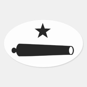 Komm und nimm das Logo (TX) Ovaler Aufkleber