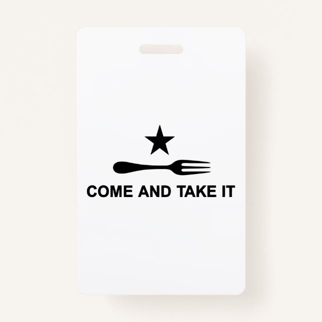 Komm und nimm es ausweis (Rückseite)