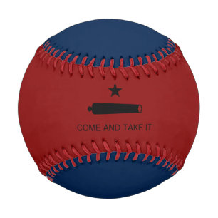 Komm und Nimm es! Flagge des Staates Texas im Kamp Baseball